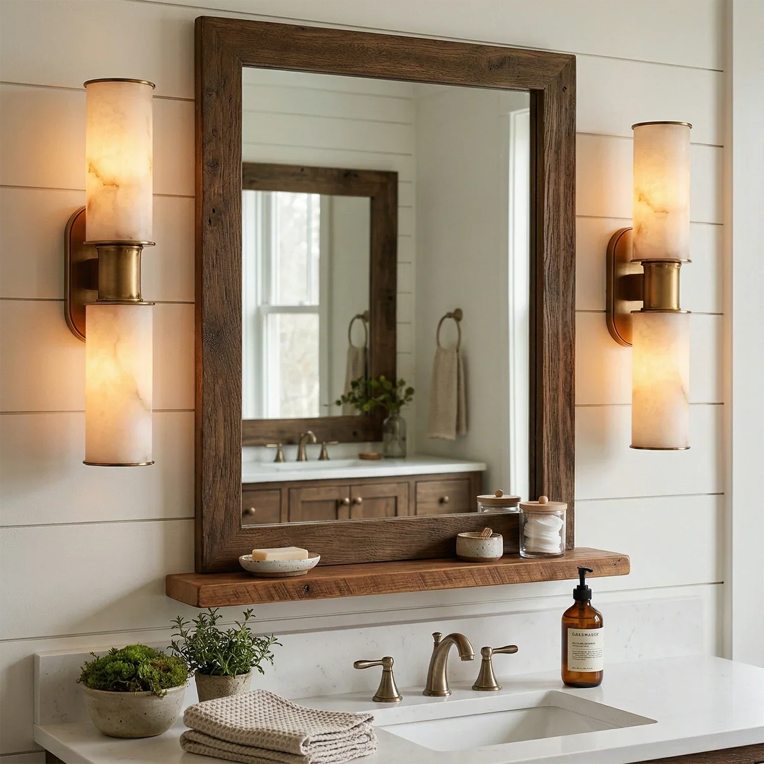 Harlyn Alabaster 2-Light Wall Sconce | wildoxy