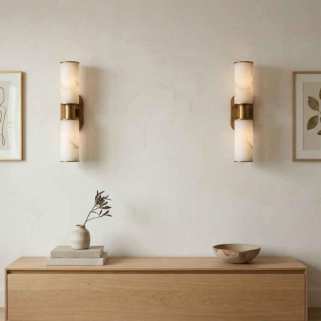 Harlyn Alabaster 2-Light Wall Sconce | wildoxy