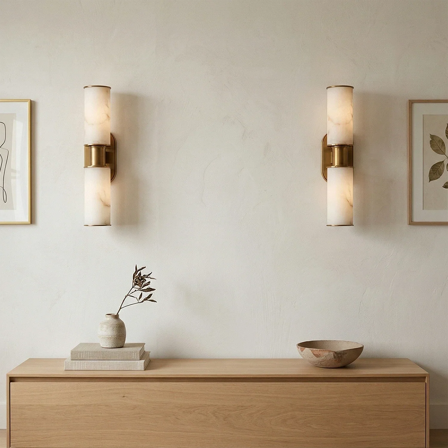 Harlyn Alabaster 2-Light Wall Sconce | wildoxy