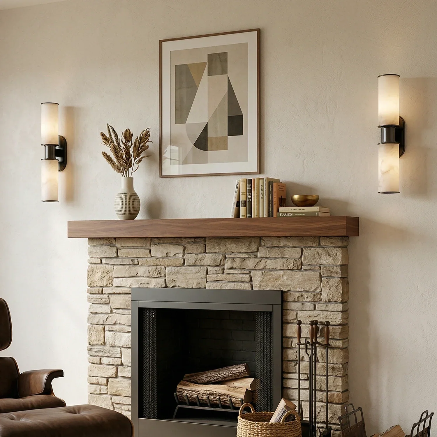 Harlyn Alabaster 2-Light Wall Sconce | wildoxy