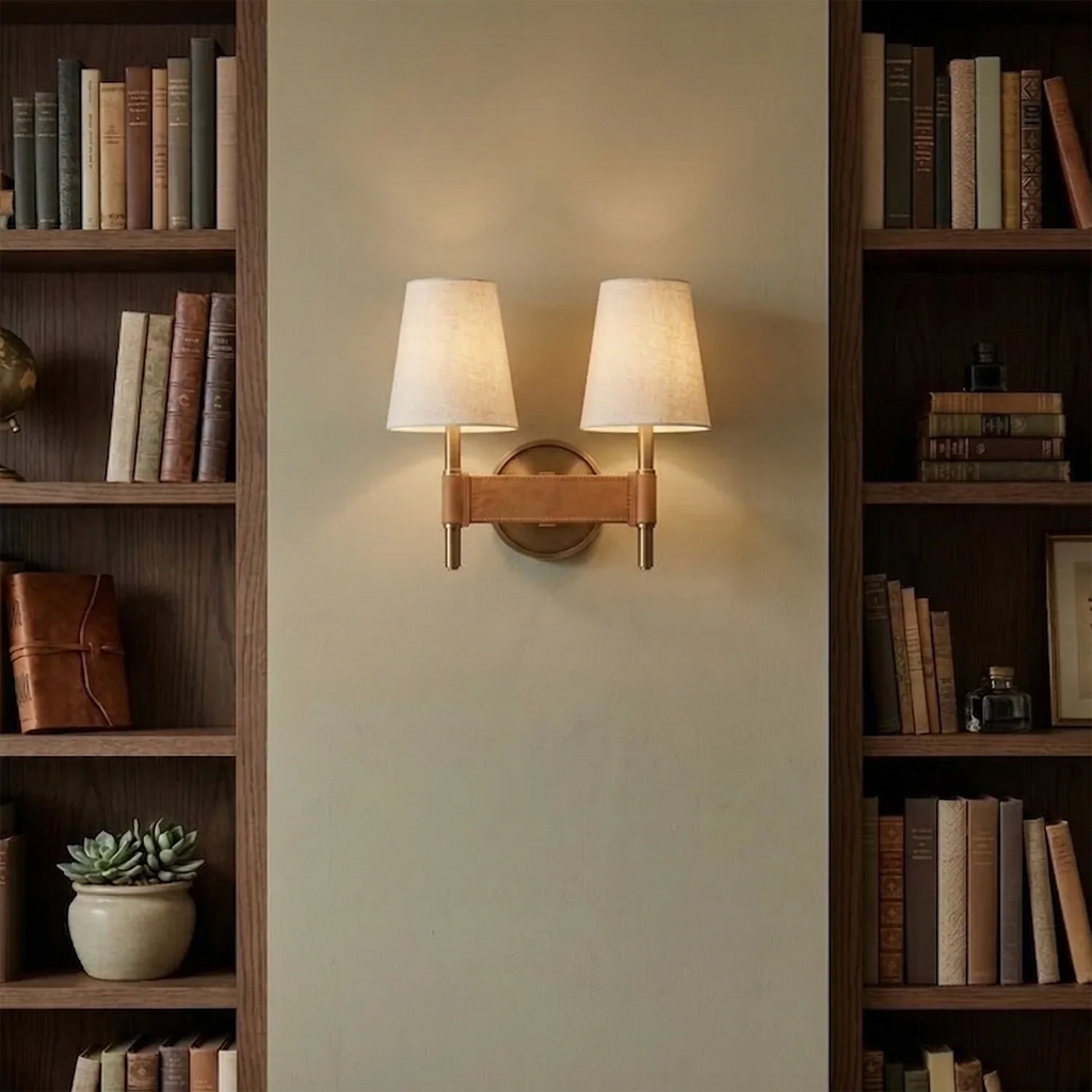 Hastings Leather Wall Lamp | wildoxy