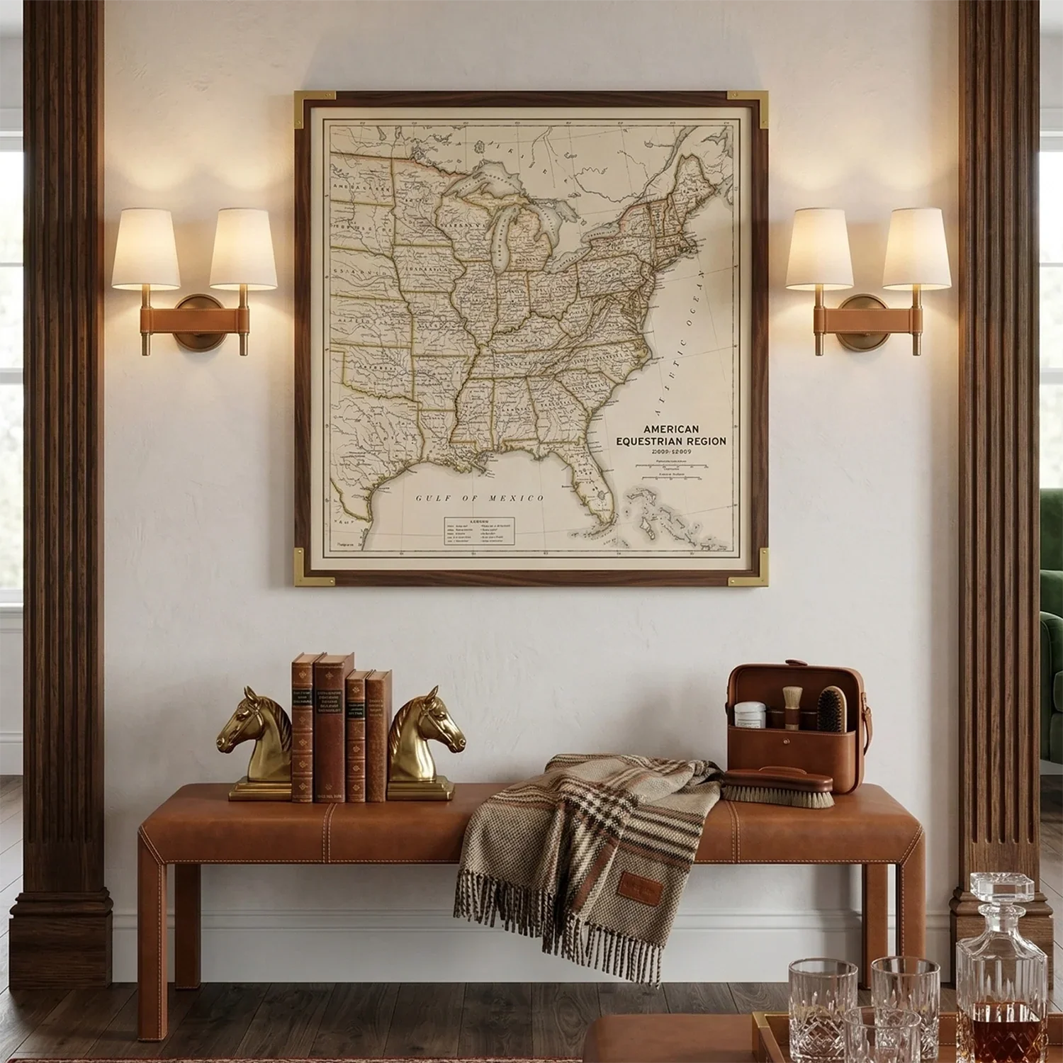 Hastings Leather Wall Lamp | wildoxy