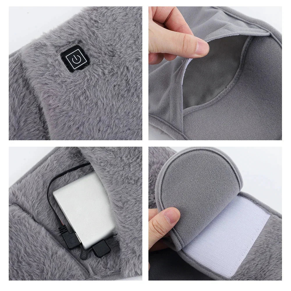 HEATBELT elektrische rugverwarmer — 2-in-1-ontwerp voor taille en handen