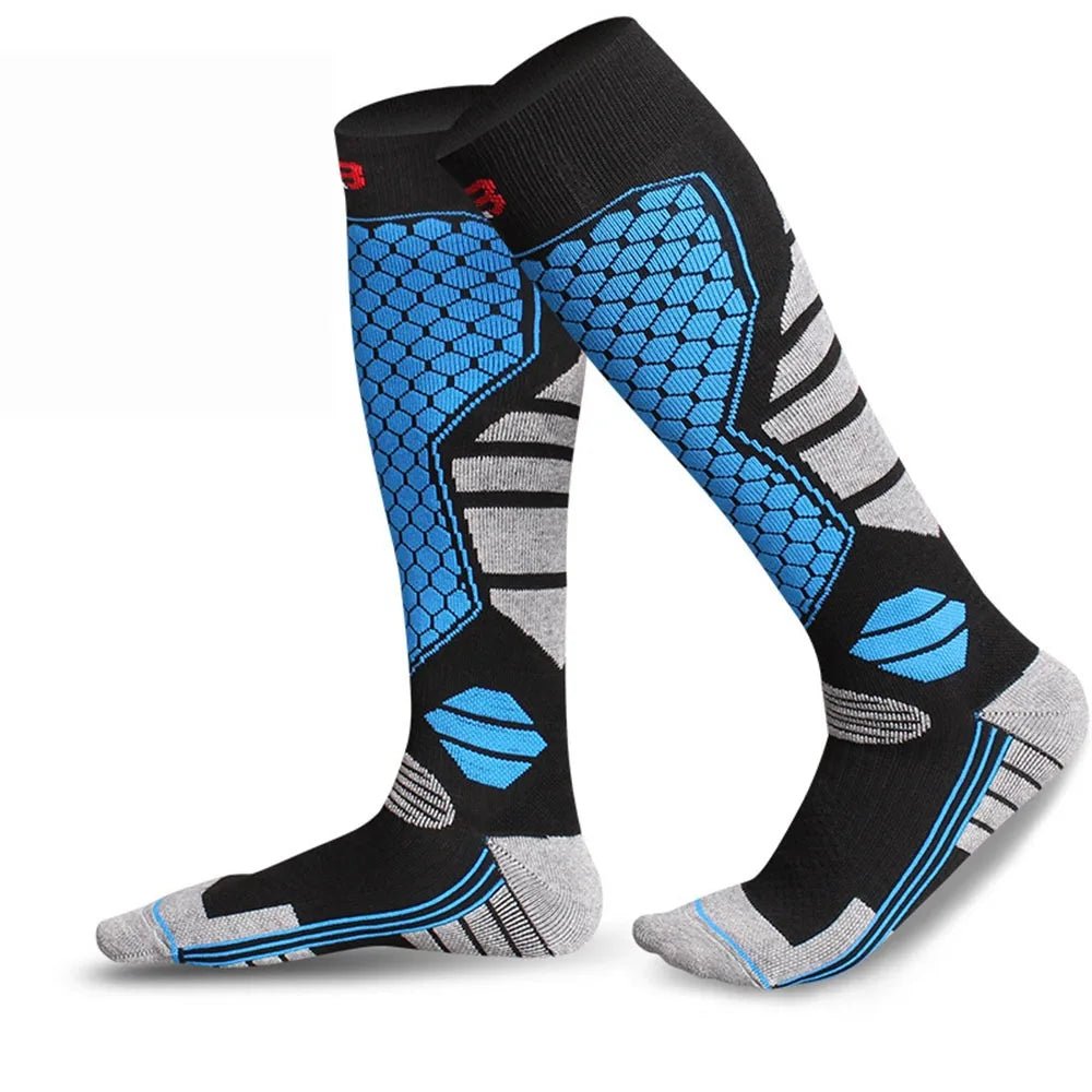 Heatflex Premium thermosokken voor skiën — Kniehoge bedekking, extra dikke compressieondersteuning
