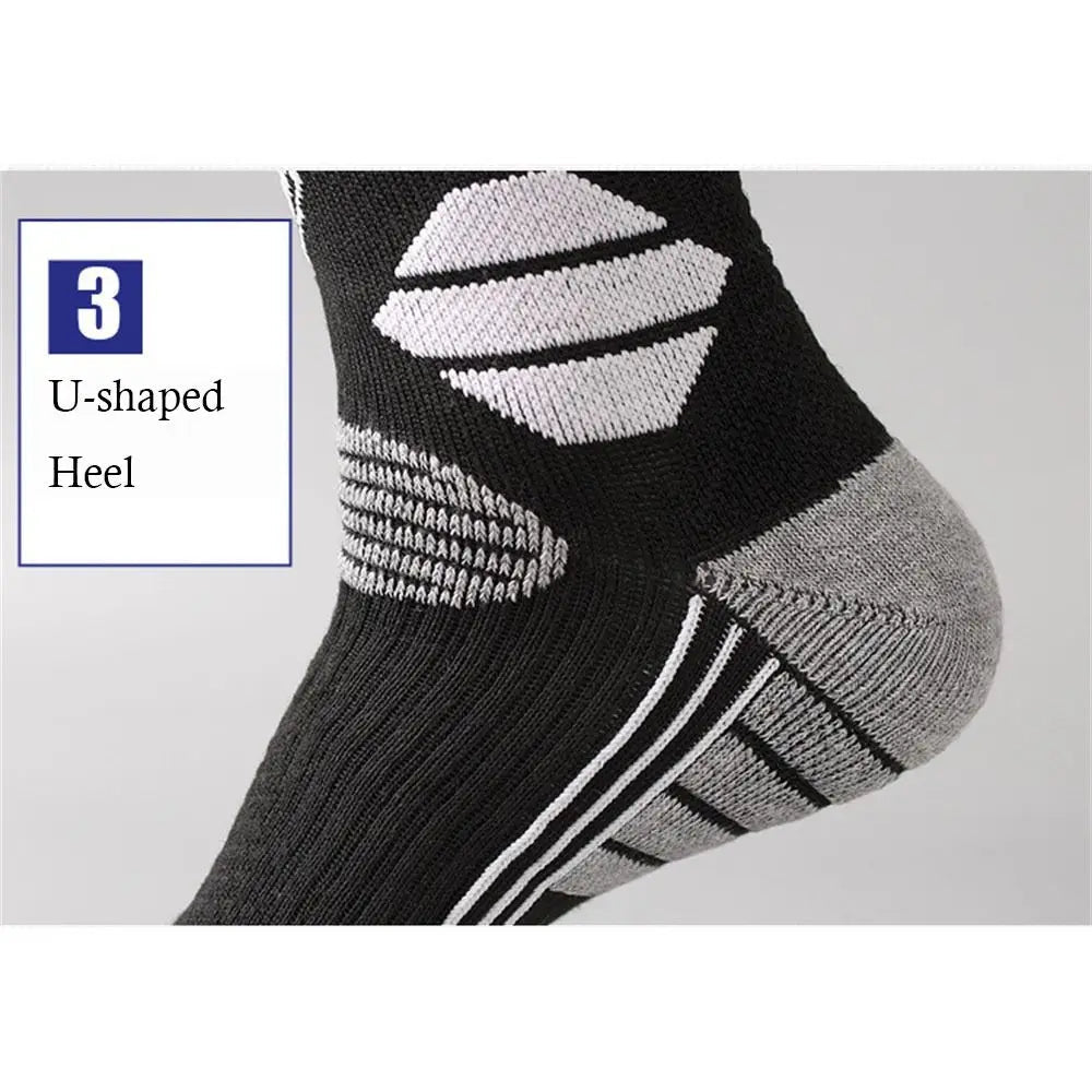 Heatflex Premium thermosokken voor skiën — Kniehoge bedekking, extra dikke compressieondersteuning