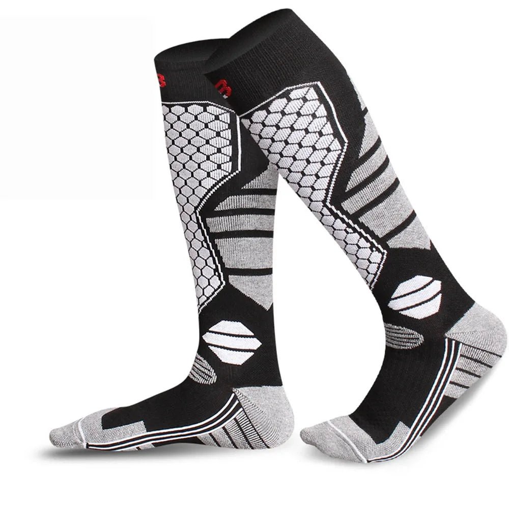 Heatflex Premium thermosokken voor skiën — Kniehoge bedekking, extra dikke compressieondersteuning