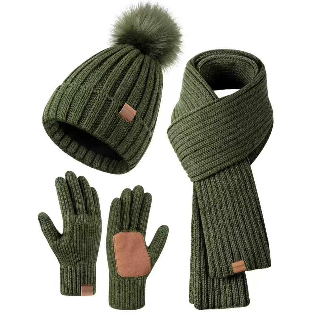 Conjunto de inverno três em um HEATIVA — Conjunto integrado para cabeça, pescoço e mãos