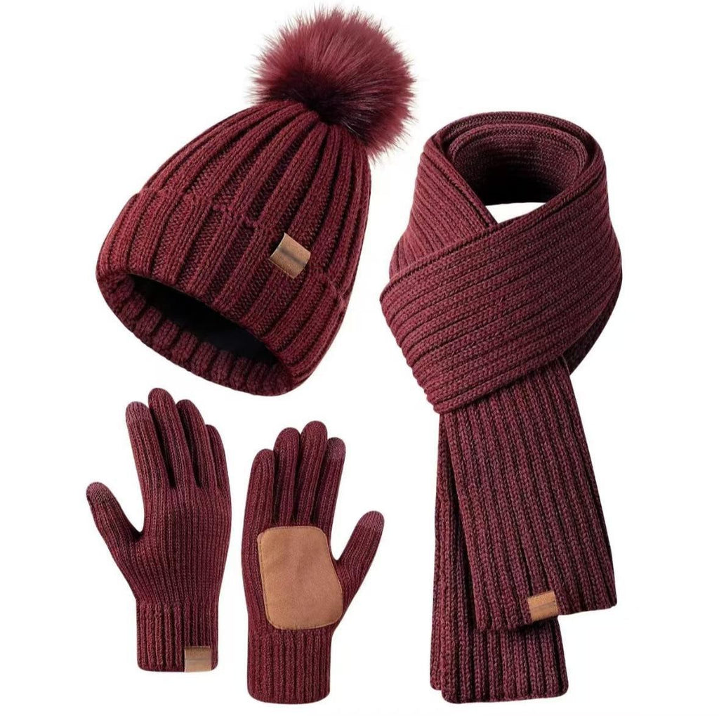 Conjunto de inverno três em um HEATIVA — Conjunto integrado para cabeça, pescoço e mãos