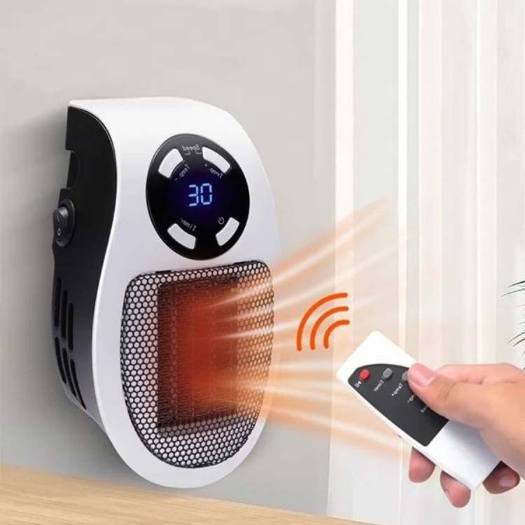 Compacte elektrische keramische kachel — snelle verwarming, 32 m²