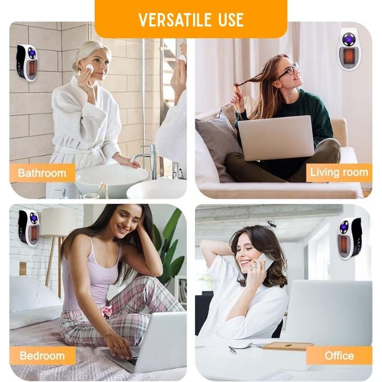 Compacte elektrische keramische kachel — snelle verwarming, 32 m²