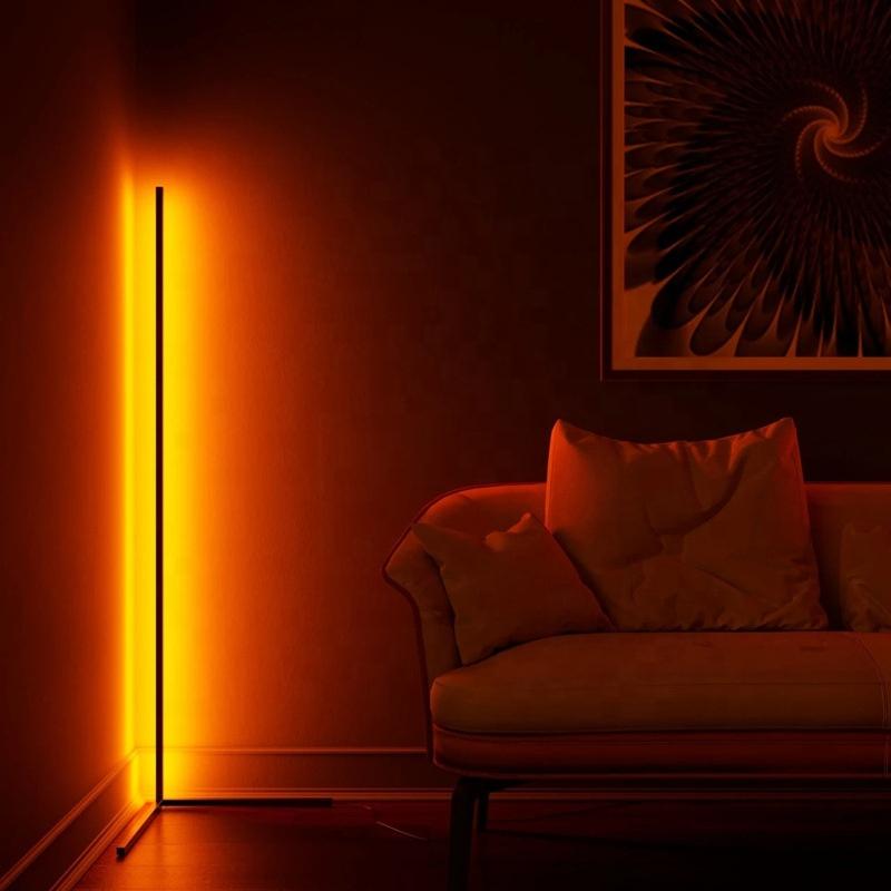 LED-golvlampa — RGB-belysning med fjärrkontroll