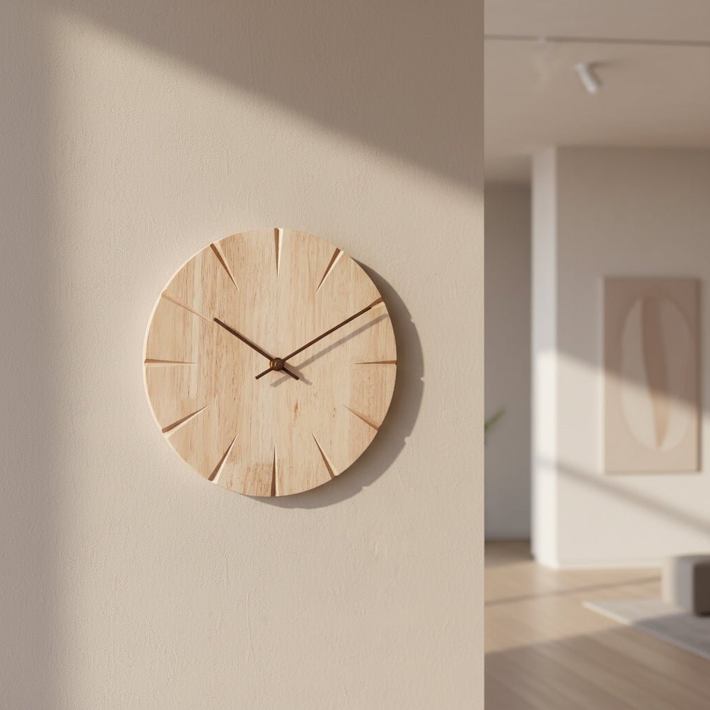ساعة الحائط الخشبية الصلبة Heritagewood — حركة بندول نشطة