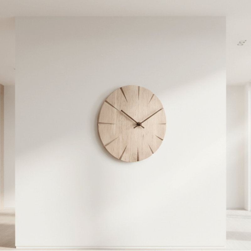 ساعة الحائط الخشبية الصلبة Heritagewood — حركة بندول نشطة