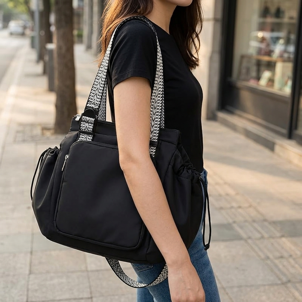 Tragetasche mit Rucksackgurten – 15 Taschen