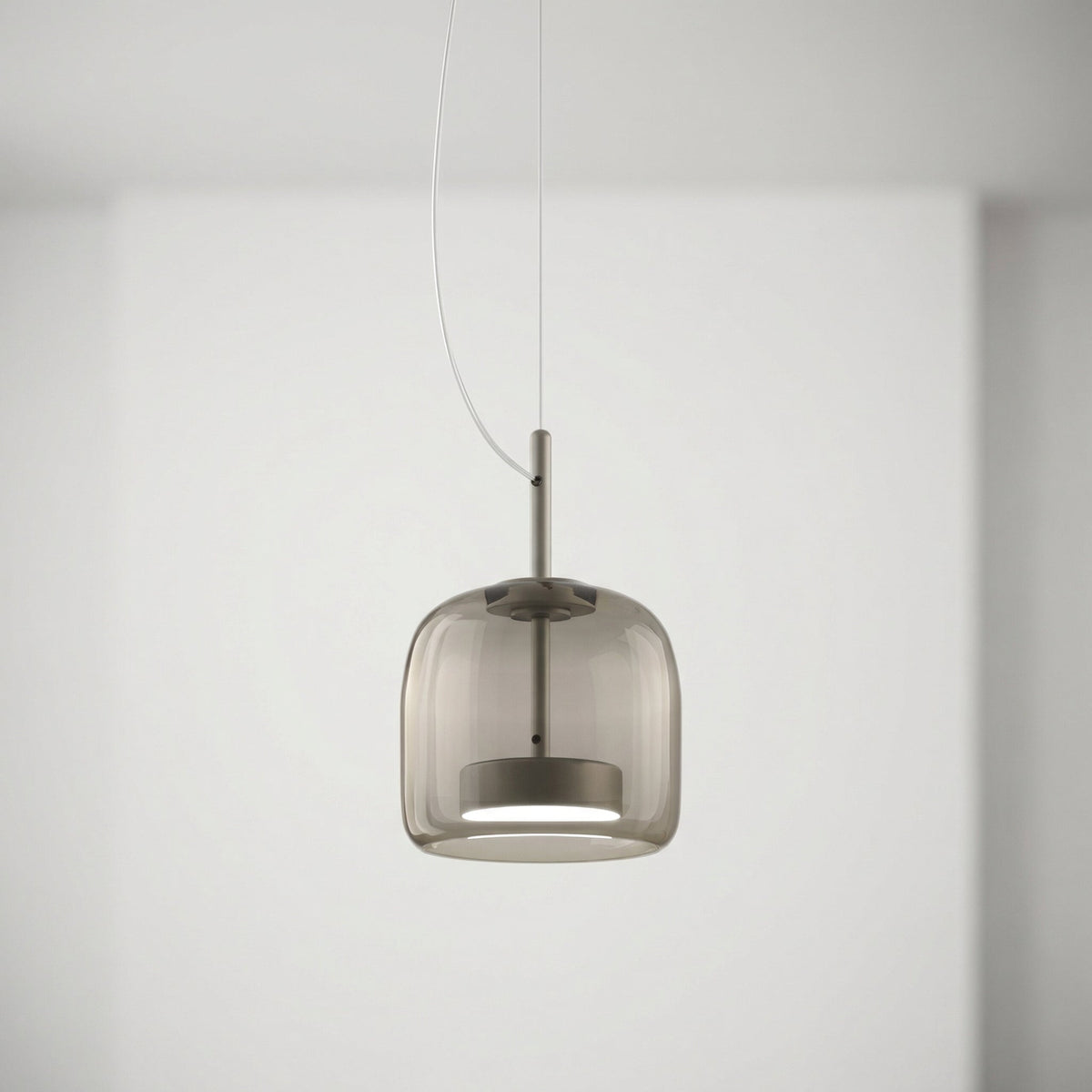 Skandinavisk glastaklampa – bärnstensfärgad/genomskinlig/grå, Ø15/25/35 cm