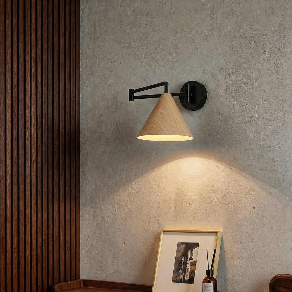 Nordwood Swing Arm Wall Lamp with Adjustable Design - Wildoxy