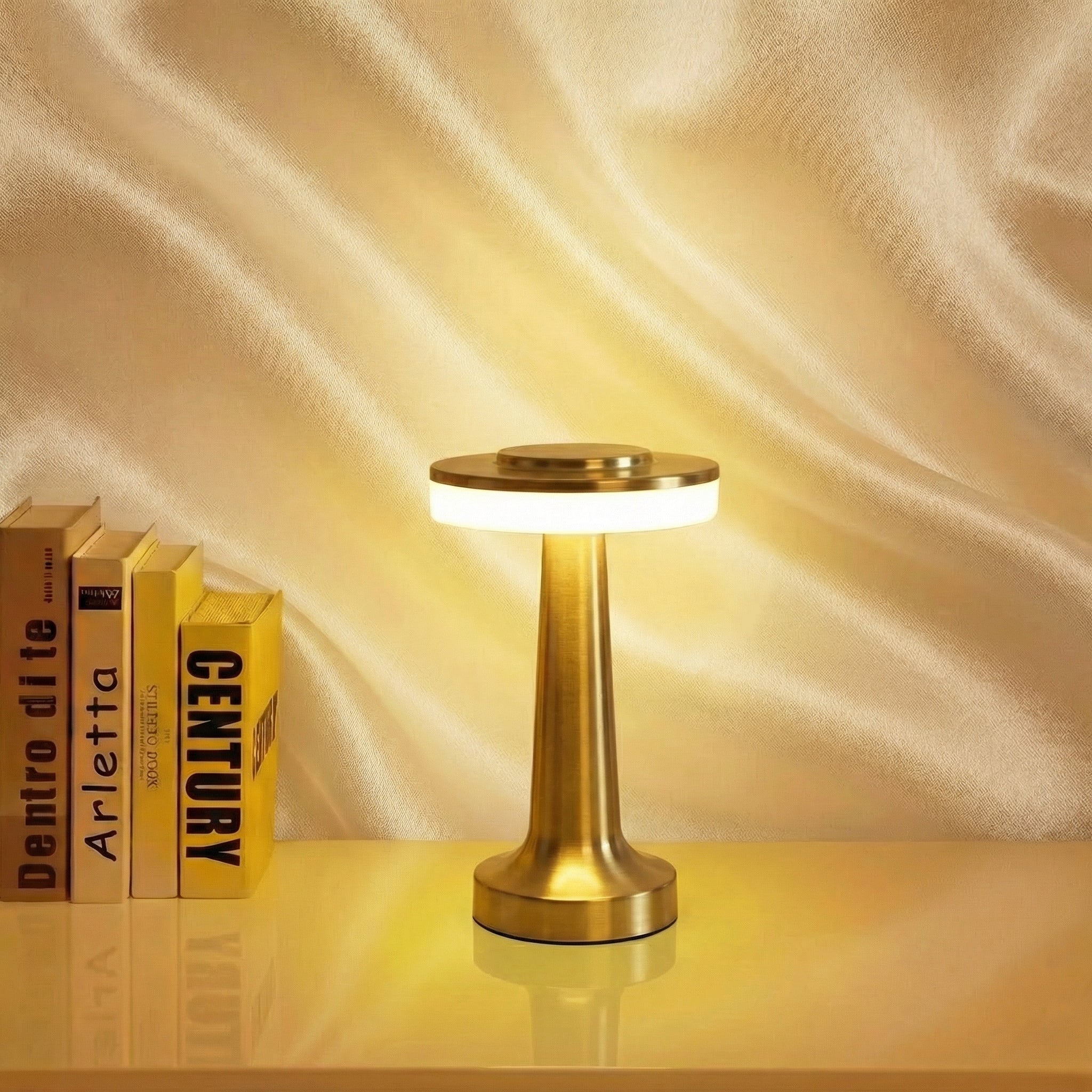 Control Rechargeable LED Table Light with Metal Construction - Wildoxy