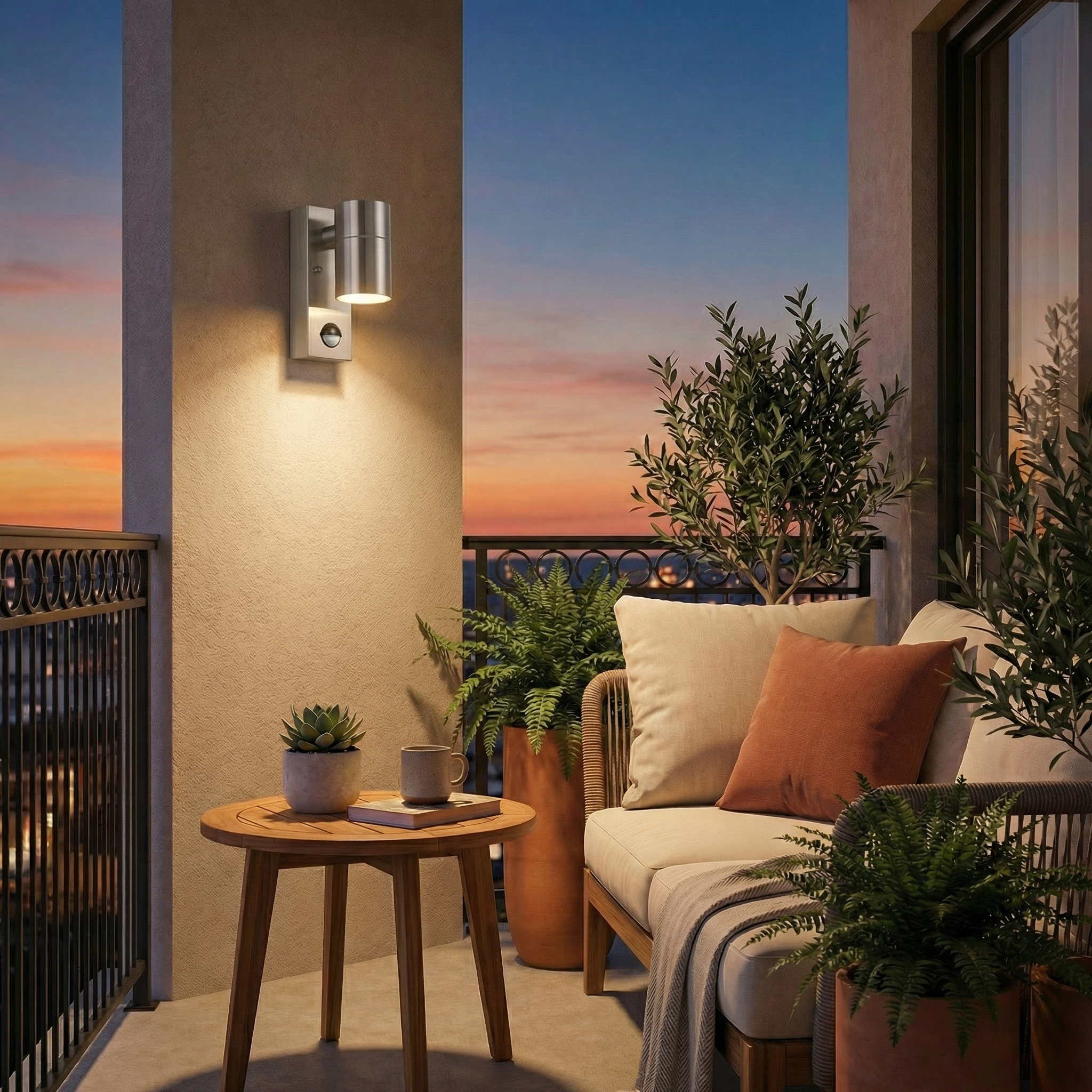 MotionSense PIR Sensor Outdoor Wall Light - Wildoxy