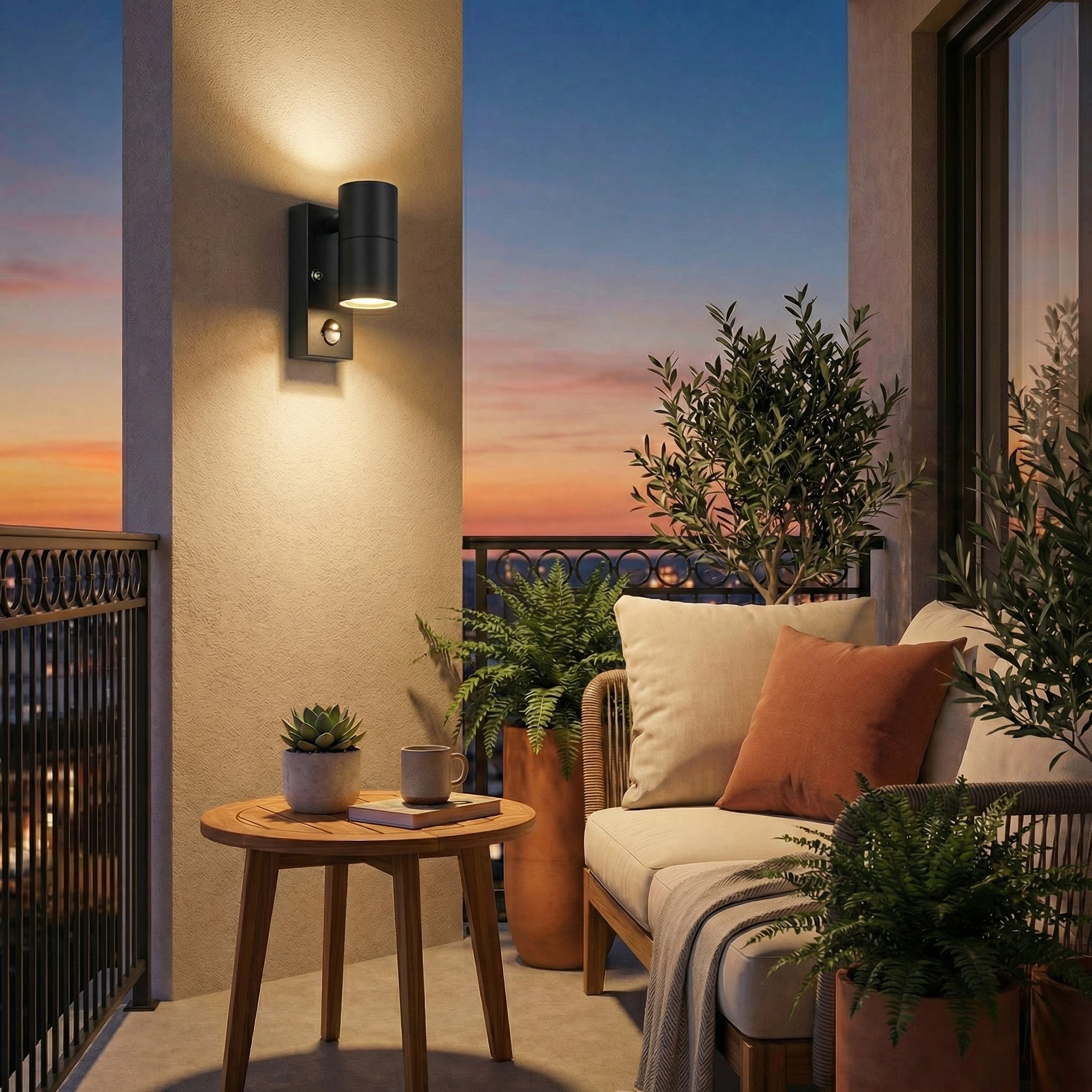 MotionSense PIR Sensor Outdoor Wall Light - Wildoxy