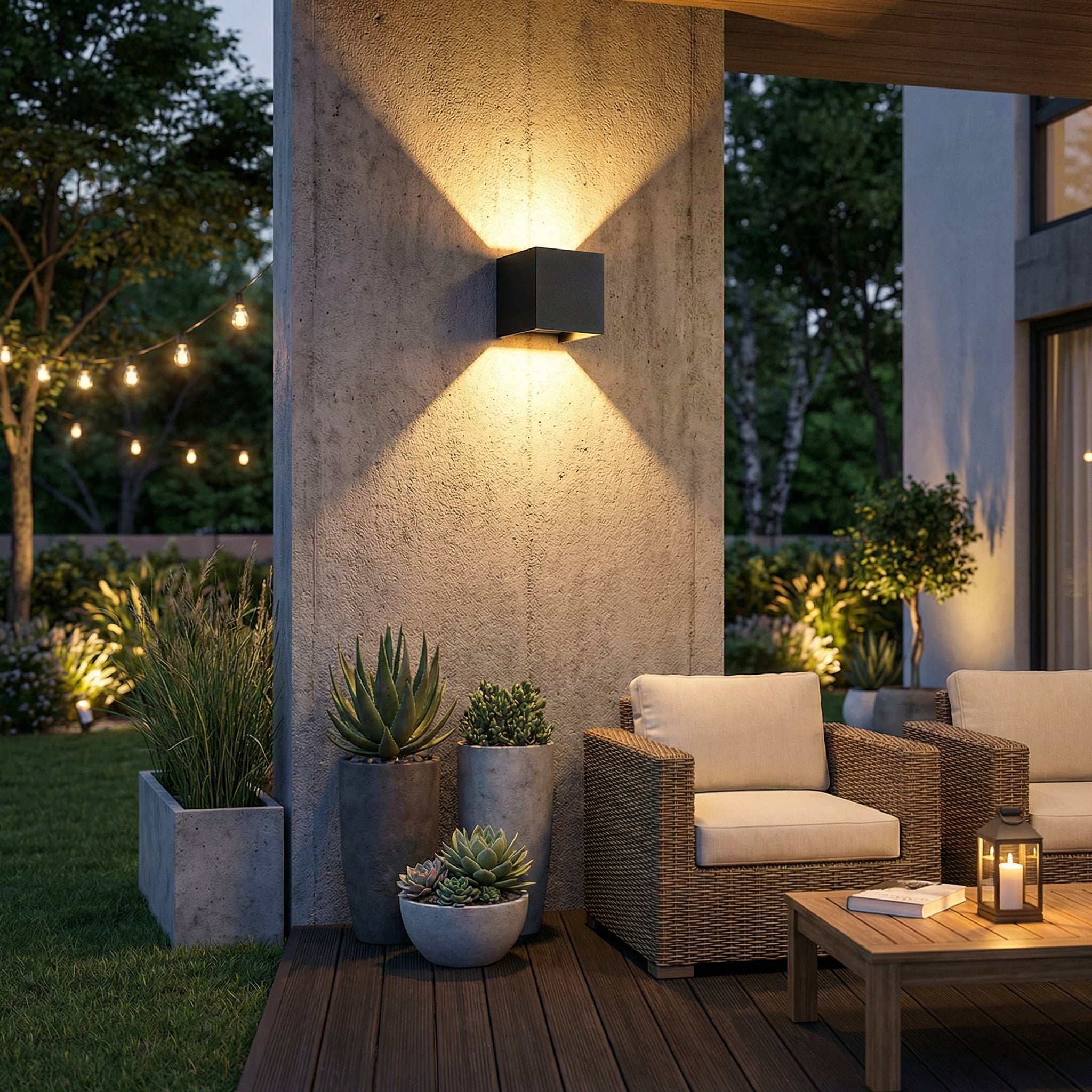 Resistant Up & Down Wall Light for Indoor and Outdoor Applications - Wildoxy