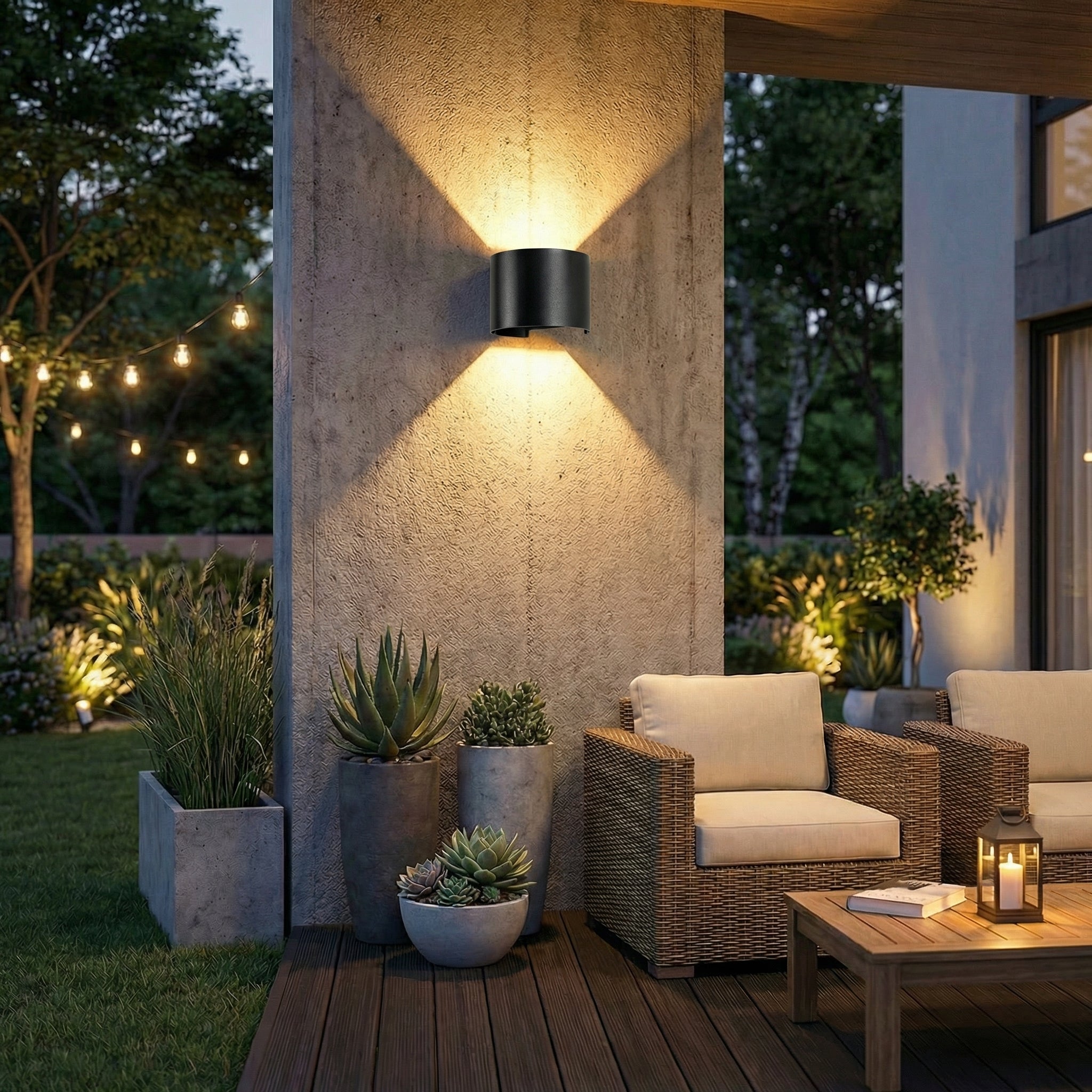 Resistant Up & Down Wall Light for Indoor and Outdoor Applications - Wildoxy