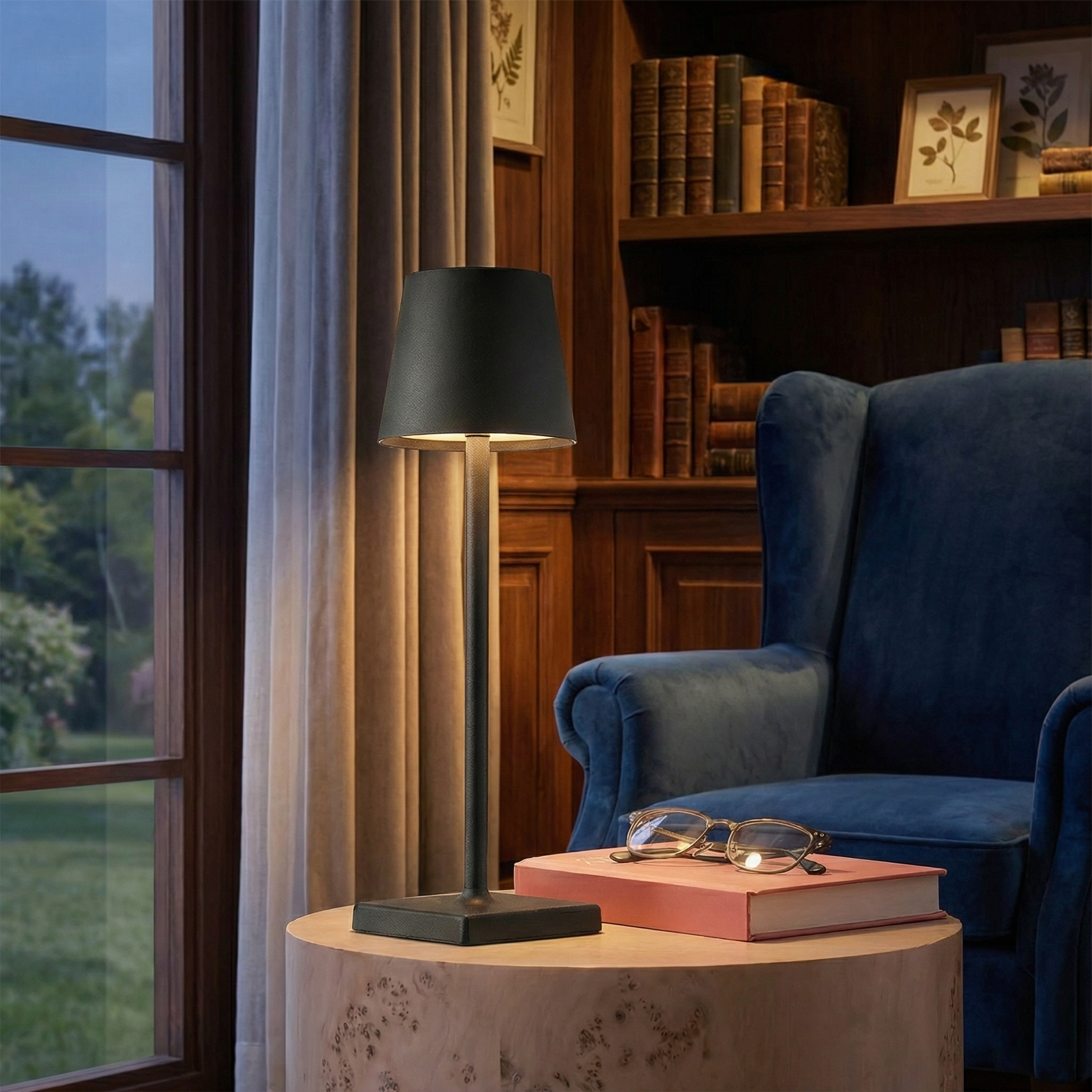 Control Dimmable Rechargeable LED Table Lamp - Wildoxy