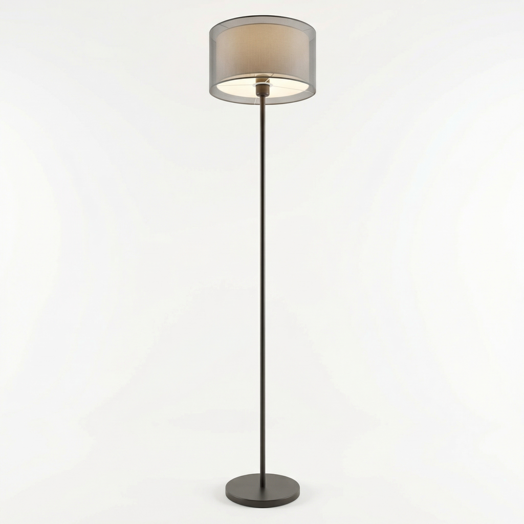 Mesh Floor Lamp with Fabric Inner Diffuser - Wildoxy