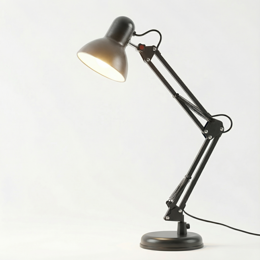 Adjustable Folding Arm Desk Lamp with Long Reach - Wildoxy