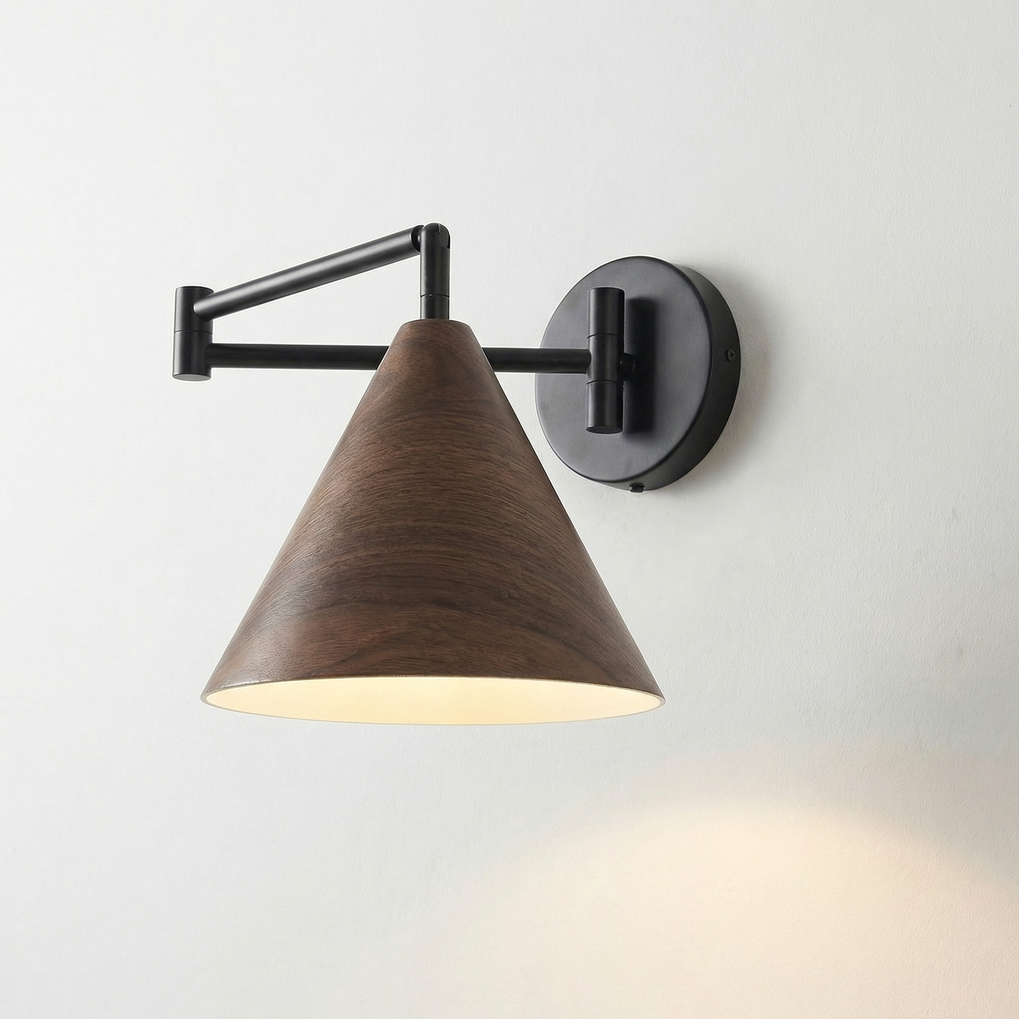 Nordwood Swing Arm Wall Lamp with Adjustable Design - Wildoxy