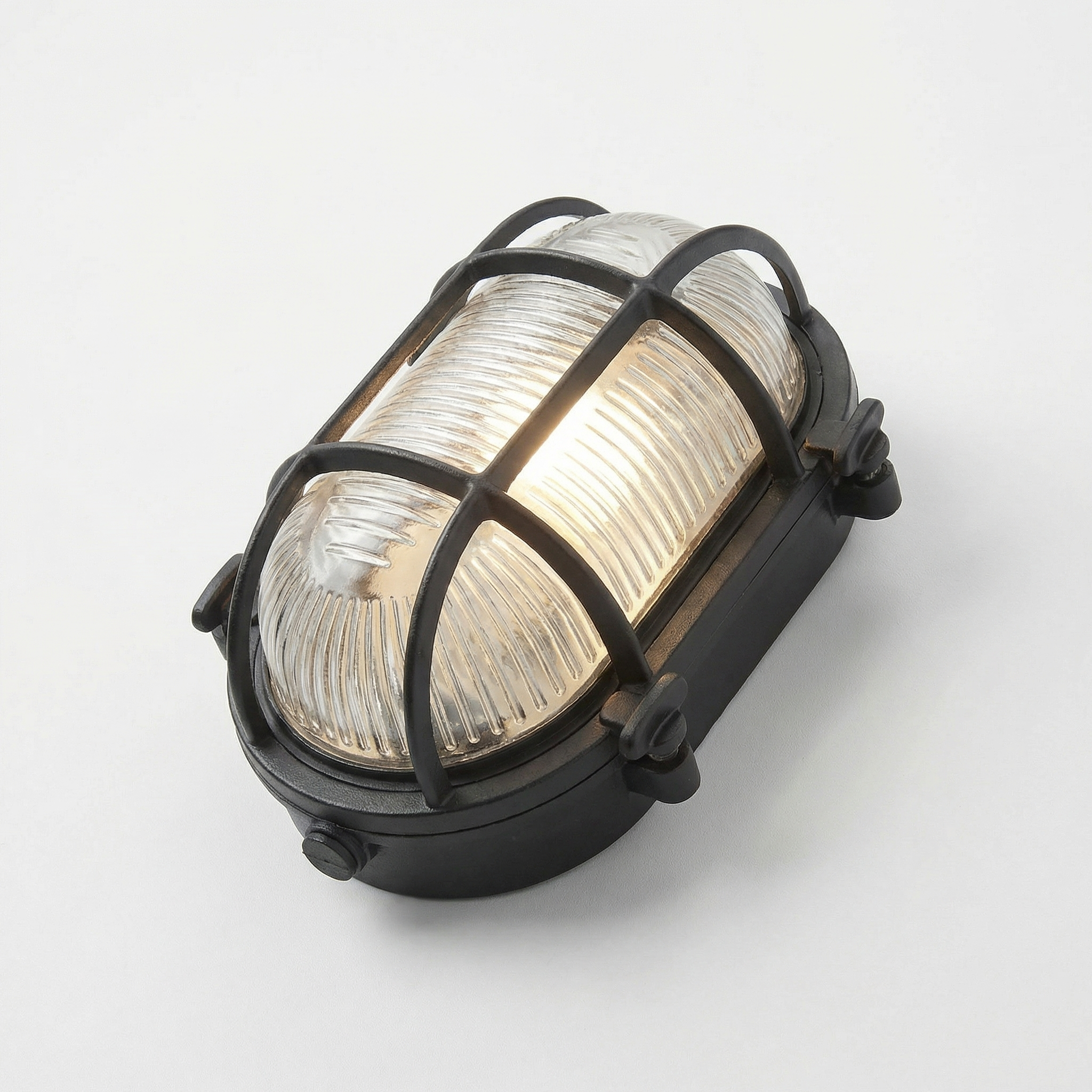 Industrial Retro Outdoor Wall Light with Protective Cage - Wildoxy