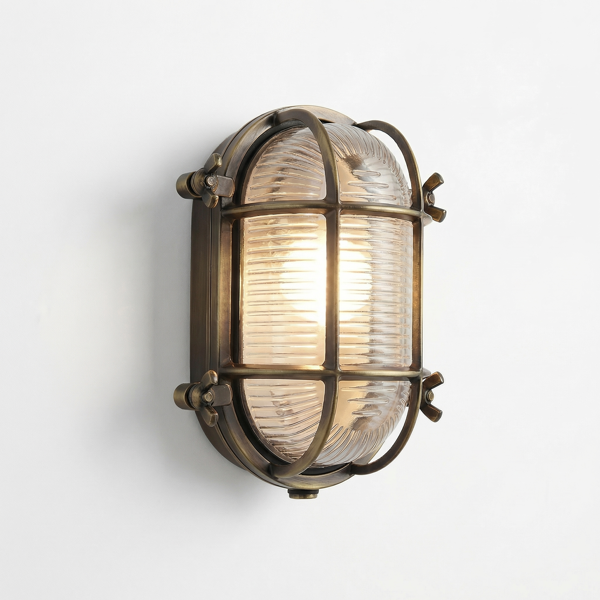 Industrial Retro Outdoor Wall Light with Protective Cage - Wildoxy