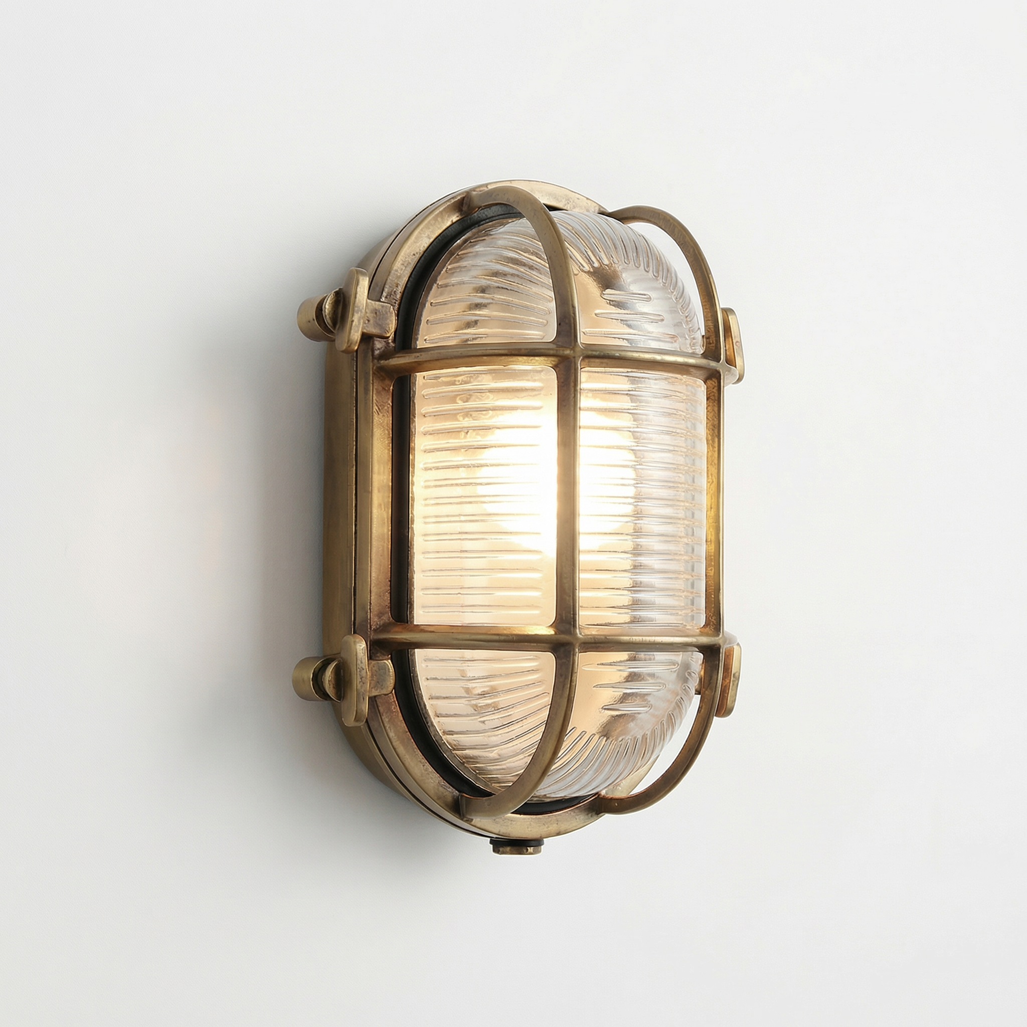 Industrial Retro Outdoor Wall Light with Protective Cage - Wildoxy