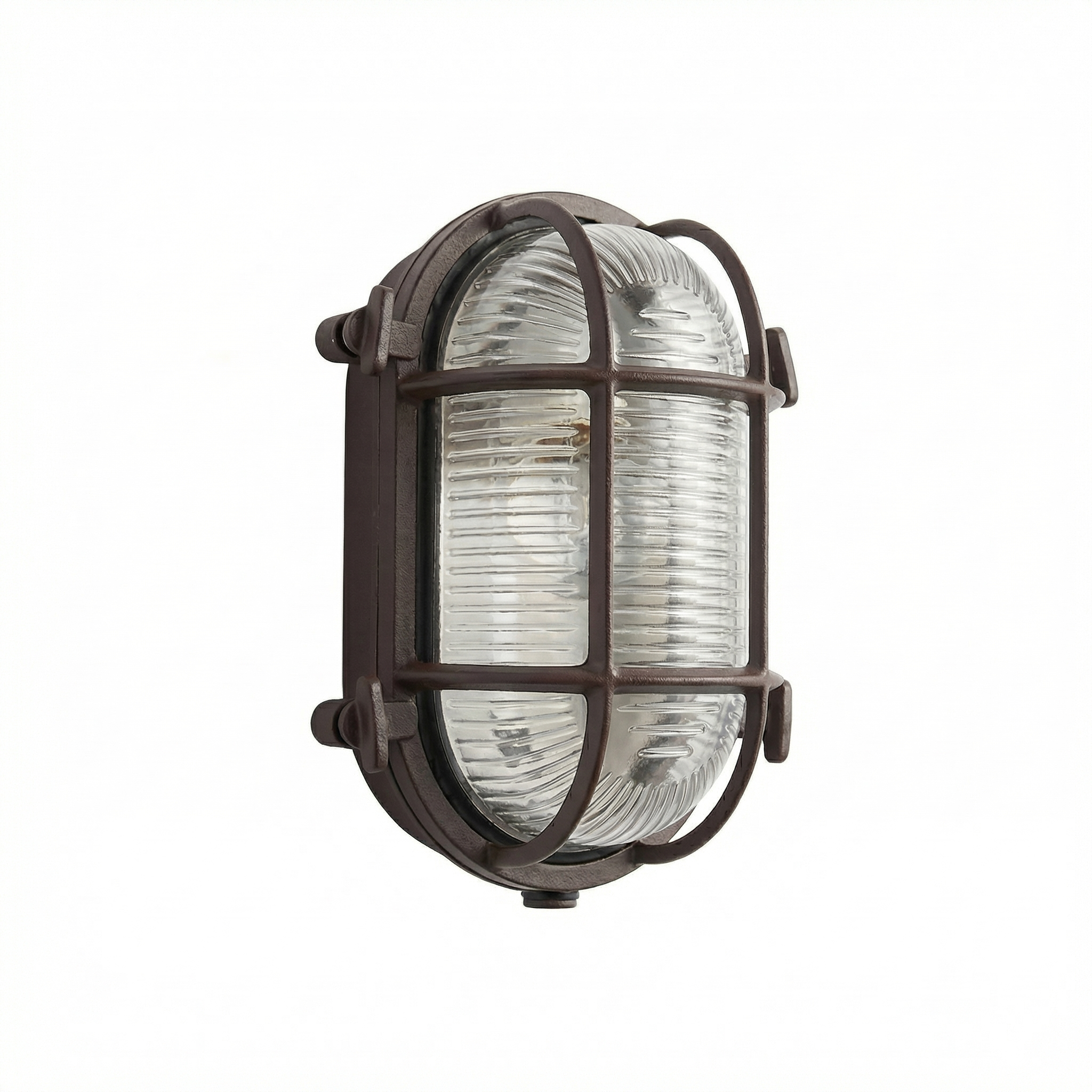 Industrial Retro Outdoor Wall Light with Protective Cage - Wildoxy