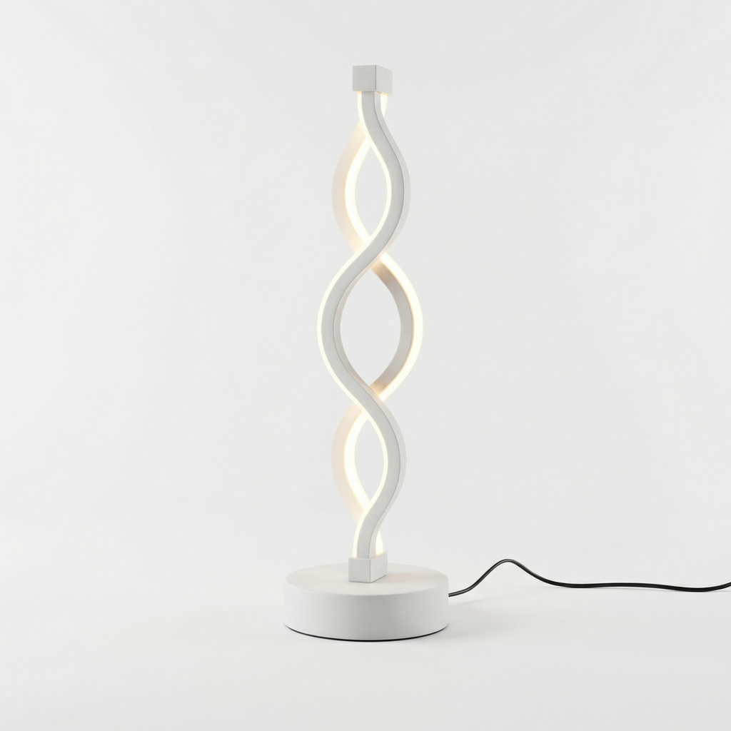SpiralGlow Adjustable LED Table Lamp - Wildoxy