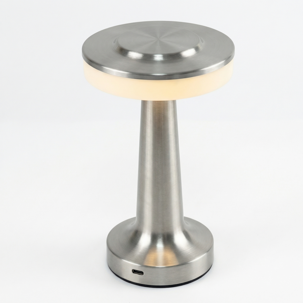 Control Rechargeable LED Table Light with Metal Construction - Wildoxy