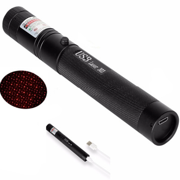 Laserpointer — Einstellbarer Fokus, USB-aufladbar, 10,000m