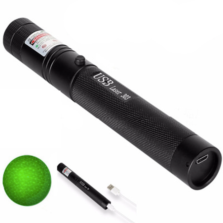Laserpointer — Einstellbarer Fokus, USB-aufladbar, 10,000m