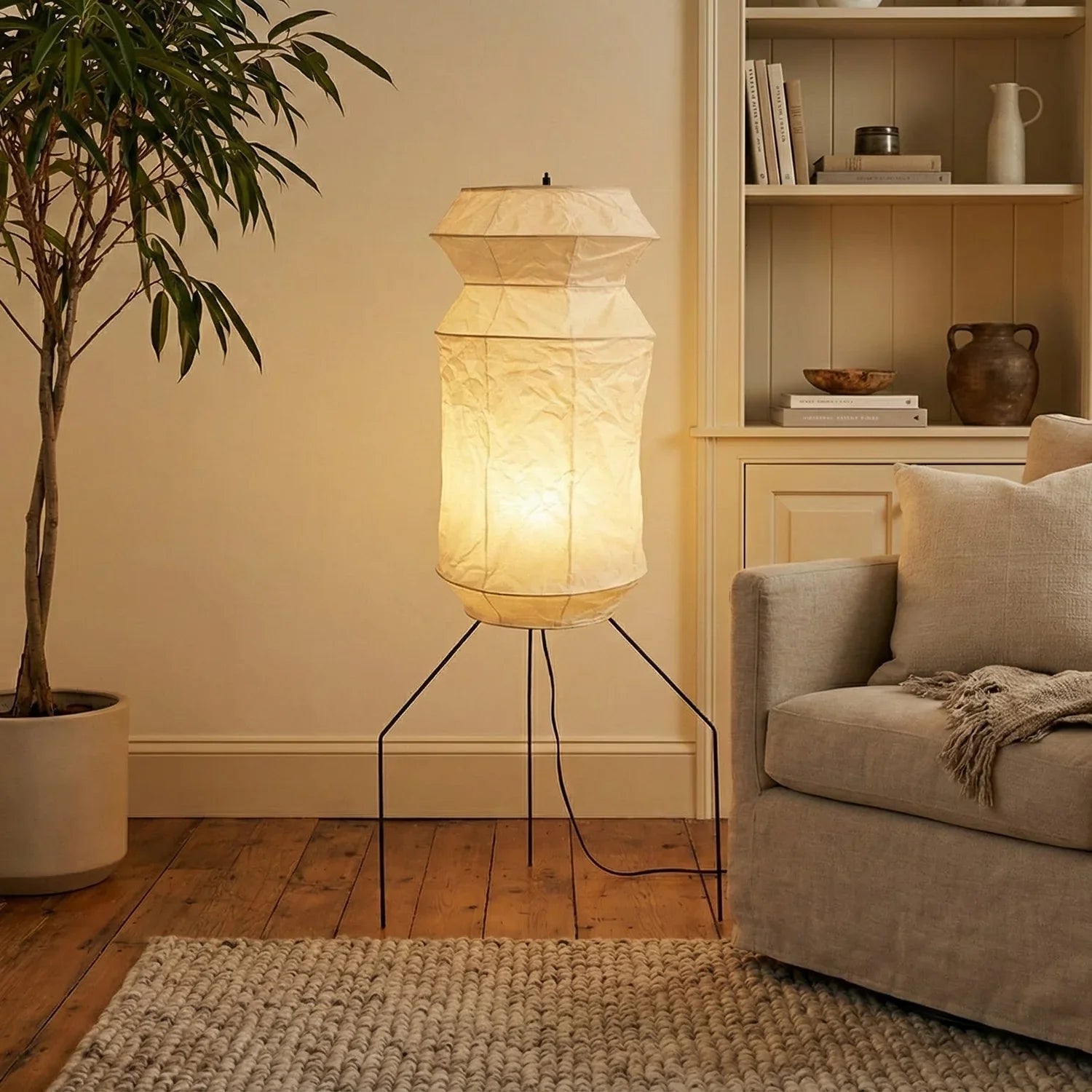 Akari Hourglass UF3-L6 Floor Lamp | wildoxy