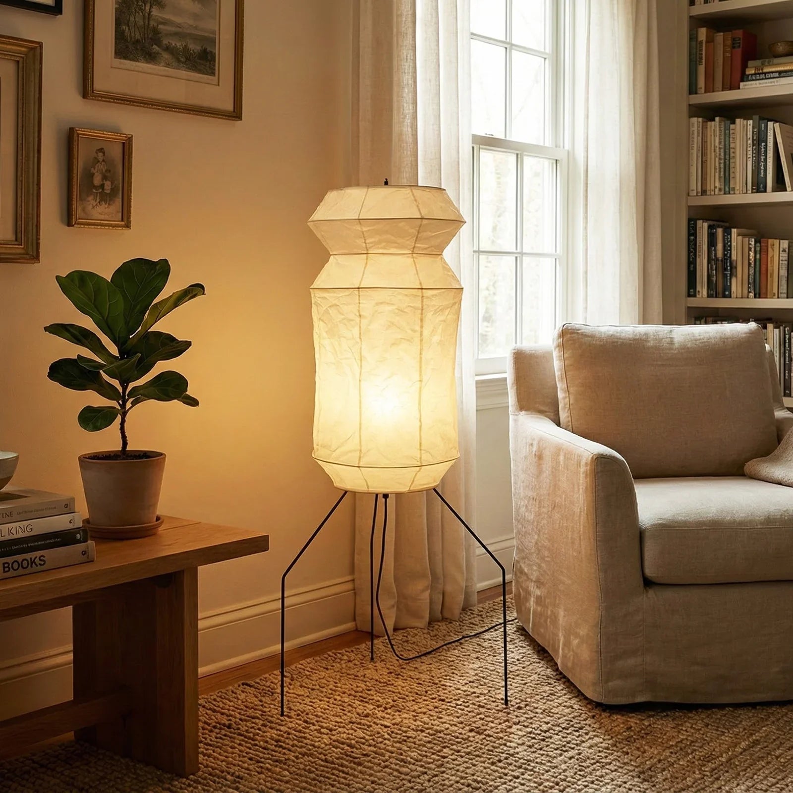 Akari Hourglass UF3-L6 Floor Lamp | wildoxy