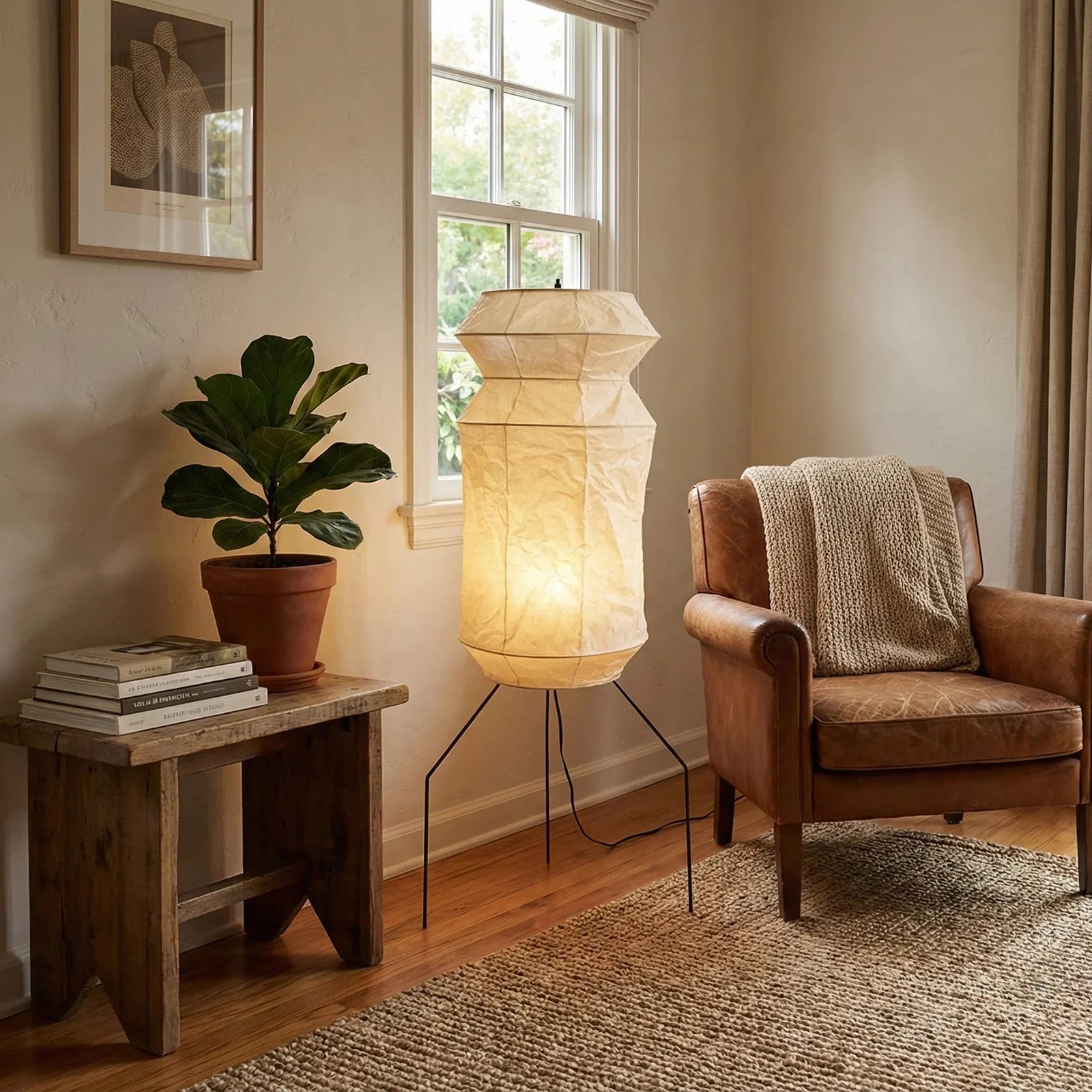 Akari Hourglass UF3-L6 Floor Lamp | wildoxy