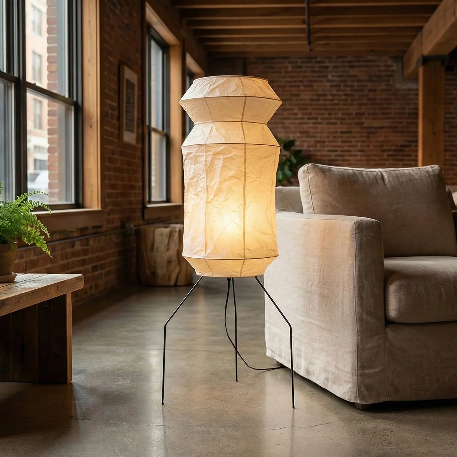 Akari Hourglass UF3-L6 Floor Lamp | wildoxy
