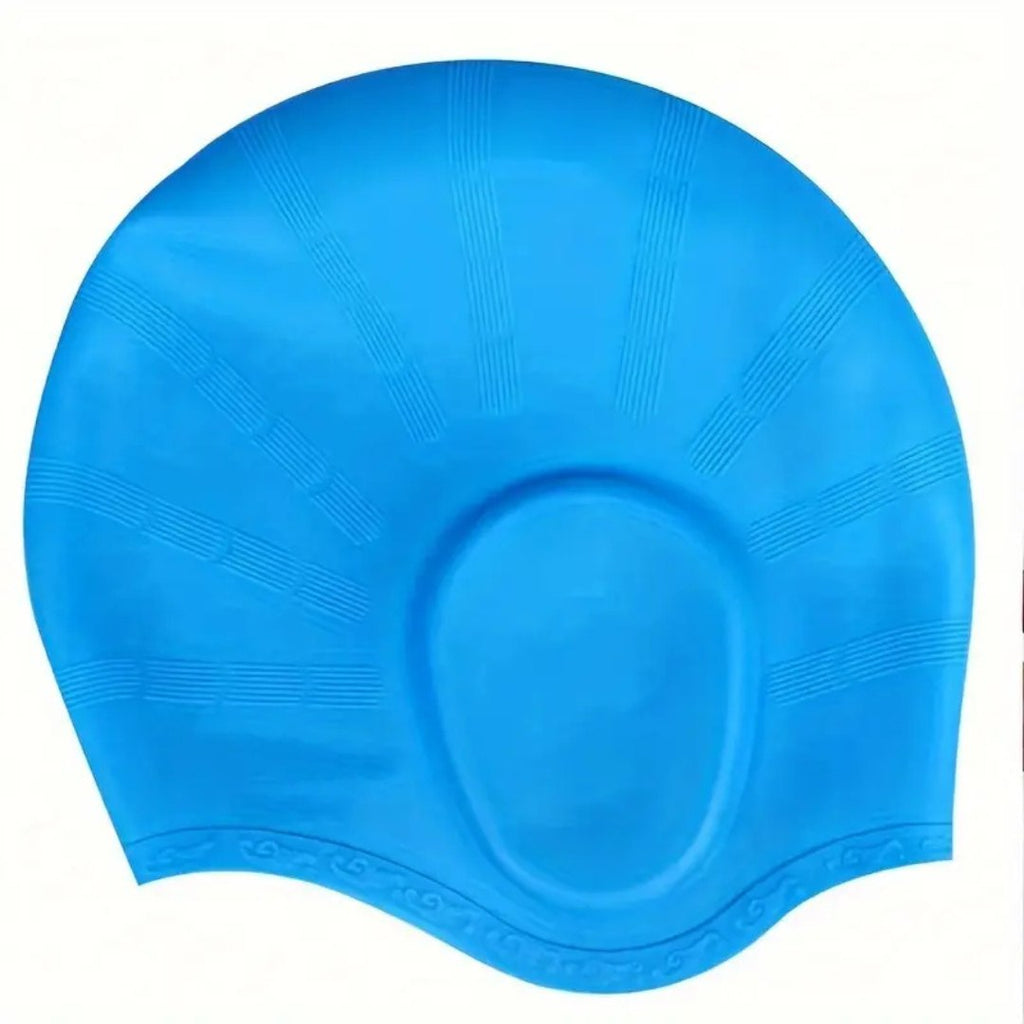 Cască de înot din silicon — protecție impermeabilă pentru urechi, pentru păr lung