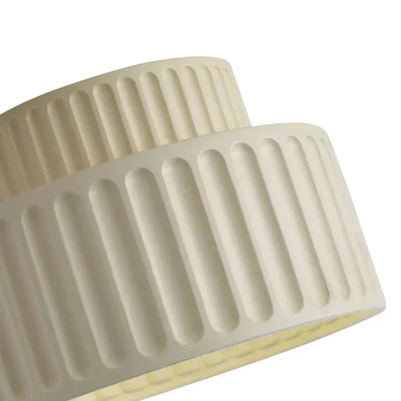 Liora Pleated Shade Hanging Light — Nordic Cream Pendant