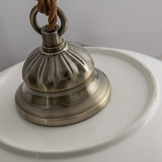Plate Silhouette Pendant Light — Azulejo Inspired Design, LED Bulb Included