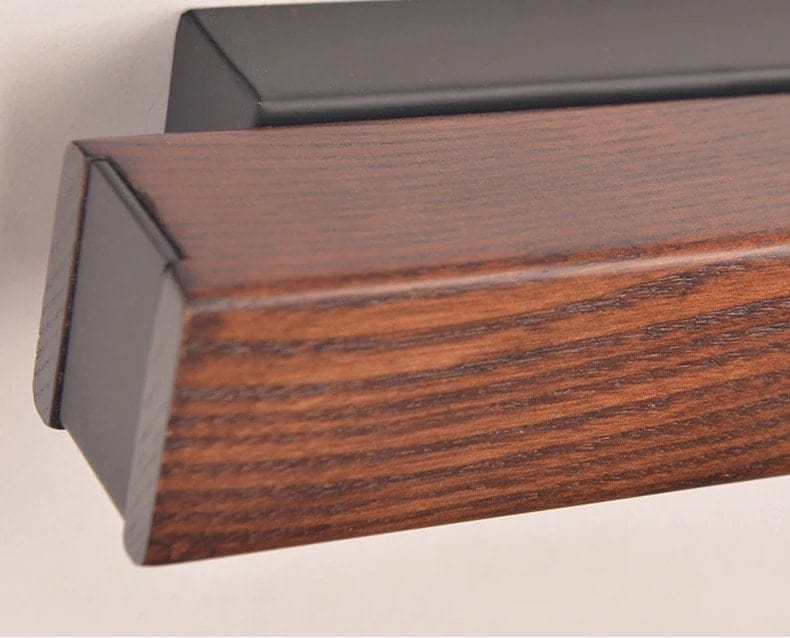 AstraWood Dimmable LED Wall Lamp — Ash Wood Body, Rotating Head