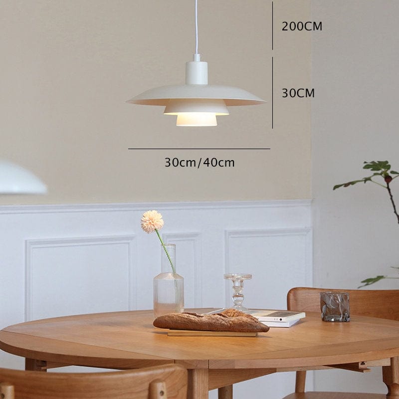 HygeLux Scandi Umbrella Pendant Light — Ready to Install Includes LED Bulb