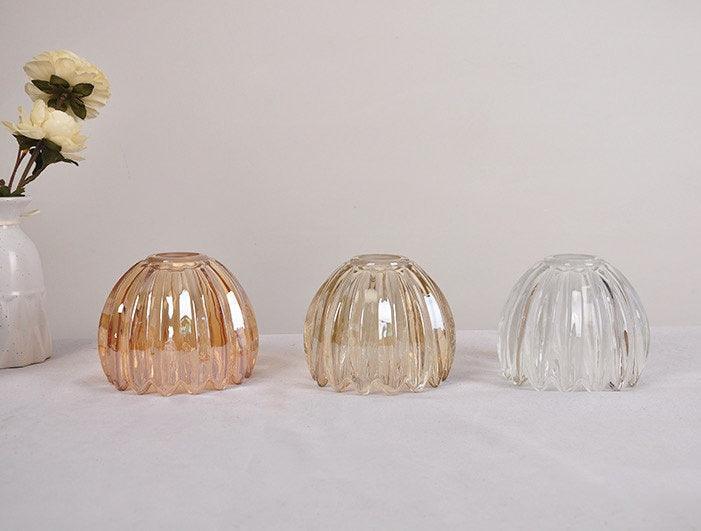 LumIPetal Vintage Glass Flower Pendant Lamp — Handmade Shade, LED Bulb