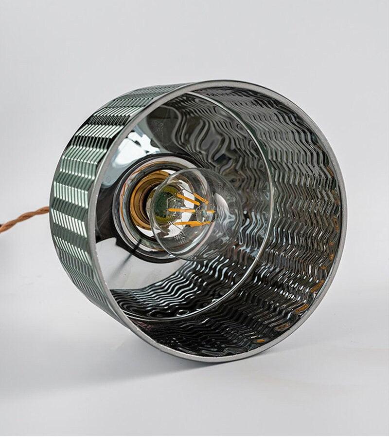Lumora Cylinder Pendant Lamp — Green Glass Shade, LED Bulb Included