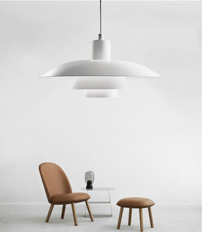 HygeLux Scandi Umbrella Pendant Light — Ready to Install Includes LED Bulb