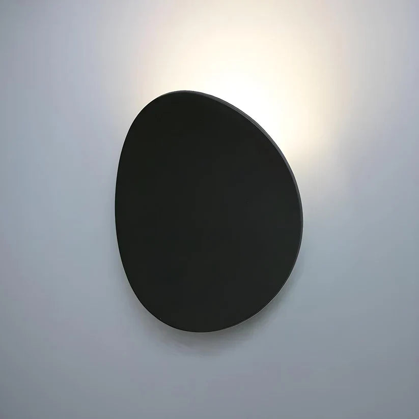 ブラックメタルディスクウォールランプ - アルミニウム製7W LEDライト